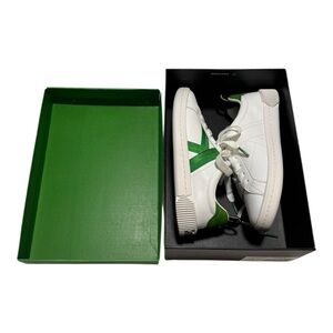 Kate Spade Signature Lace Up Sneaker True White Green Size 7.5 NIB